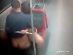 Couple having sex in the subway