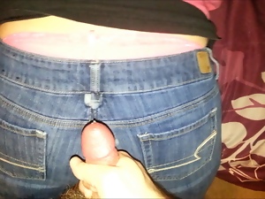 Cum on Wife&#039;s AE jeans