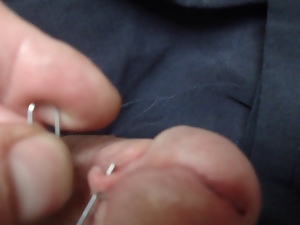 HD closeup of my pierced circumcised penis