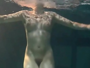 Naked teenage body is beautiful underwater