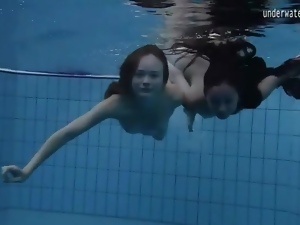 Teens look beautiful swimming in the nude