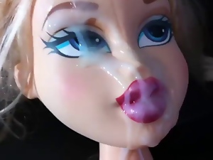 Bratz doll enjoying a sticky facial