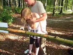 Hot Exhib Teen Fucked in a Public Park