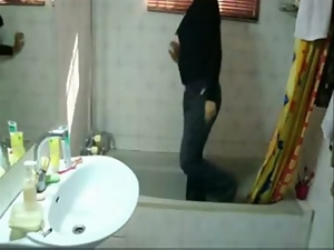 Pakistani teenage babe bathing in bathroom part 4