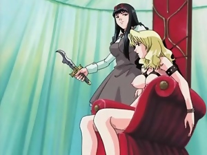 Kinky hentai lesbian sex scene is erotic