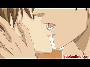 Two mature Two mature hentai guy having hot kisshentai guy having hot kiss