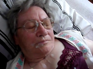 German Granny Cumshot 1