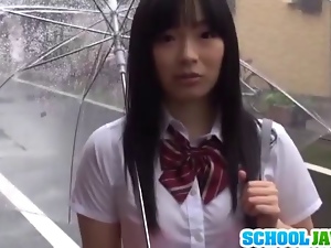 Teen schoolgirl entices