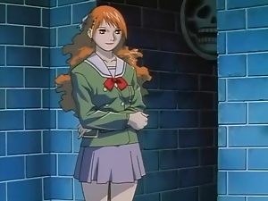Cute redhead anime schoolgirl does DP scene