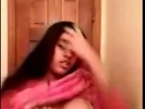 Sensual Sexual Paki Seductive teen Is Exposing Her Huge Hooters On Skype